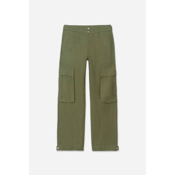 NEW FRAME wide leg cargo jeans in poblano - Picture 7 of 7